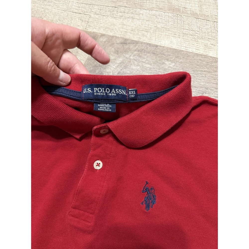 U.S. Polo Assn. Red short-sleeve polo shirts Set - Picture 6 of 8
